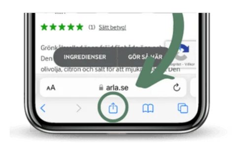 Dela recept till SmakShare från Safari